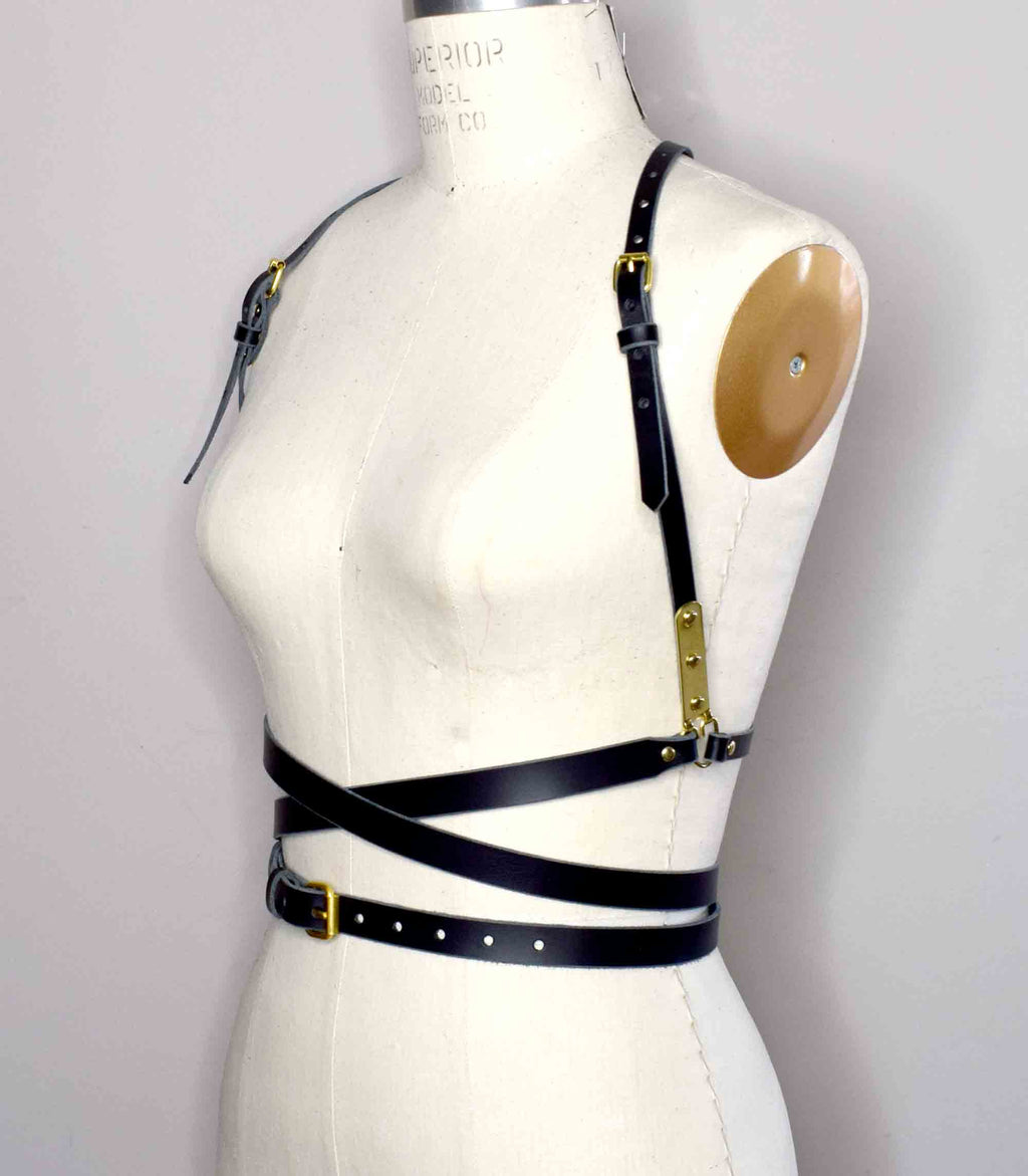 Wrapped Leather Harness- Plus