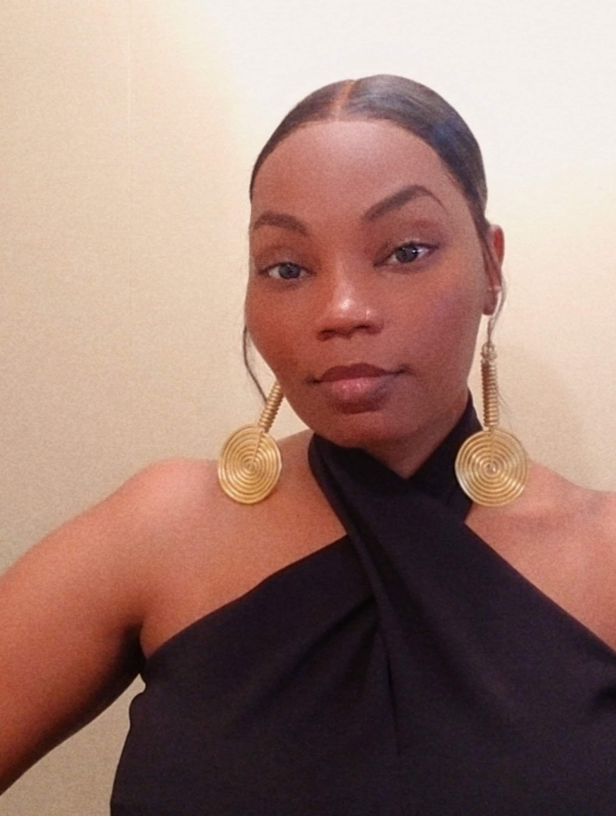 Gold Statement Earrings