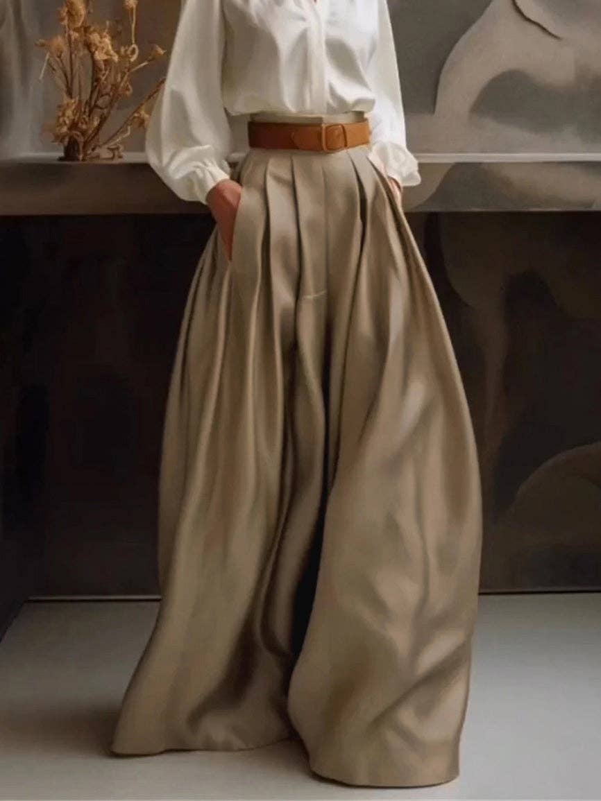 Loose Wide Leg Casual Trousers