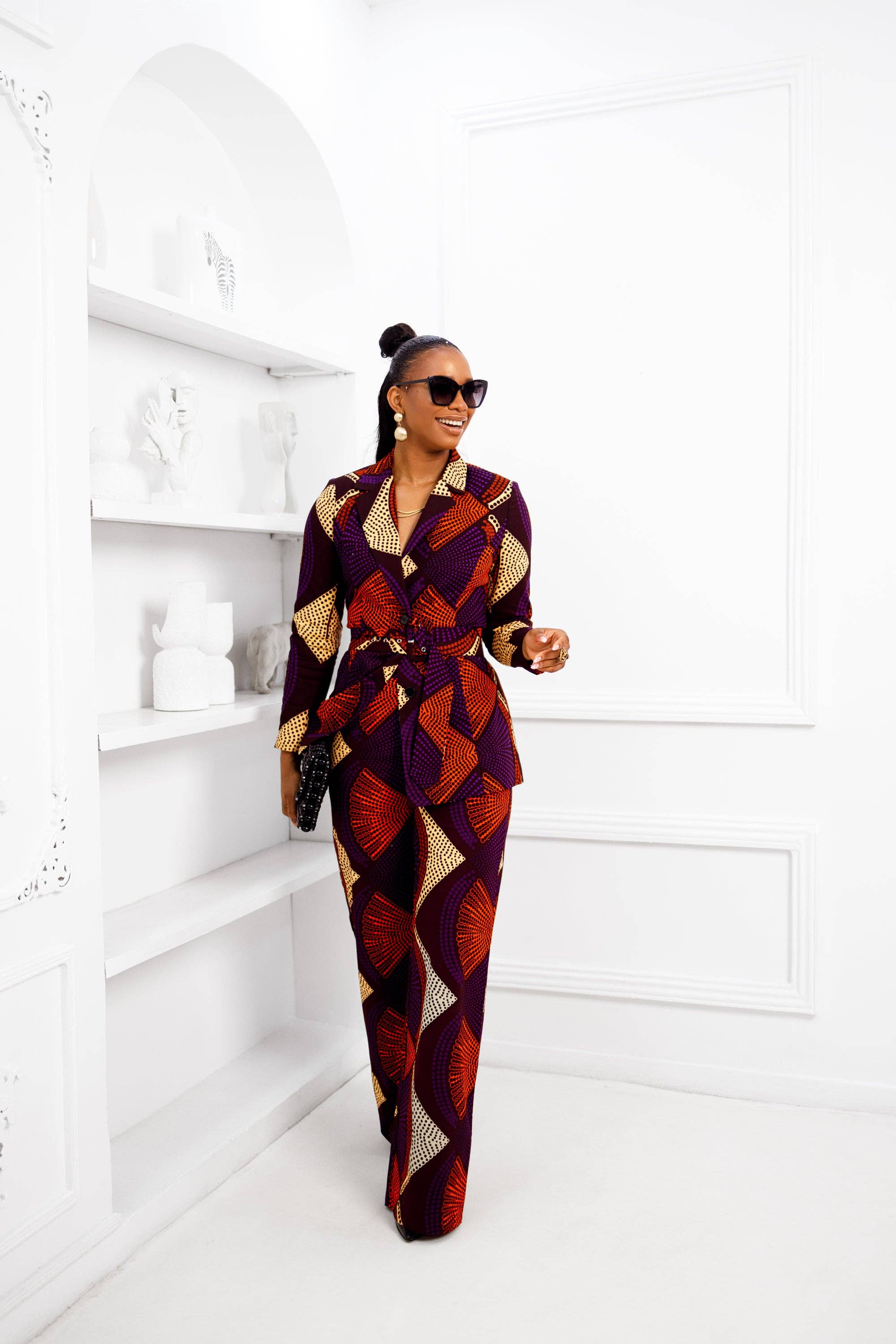 Zyla Print Suit Set