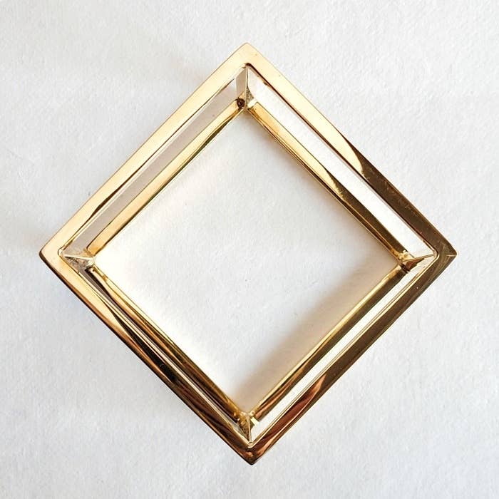 Gold Square Bangle Bracelet