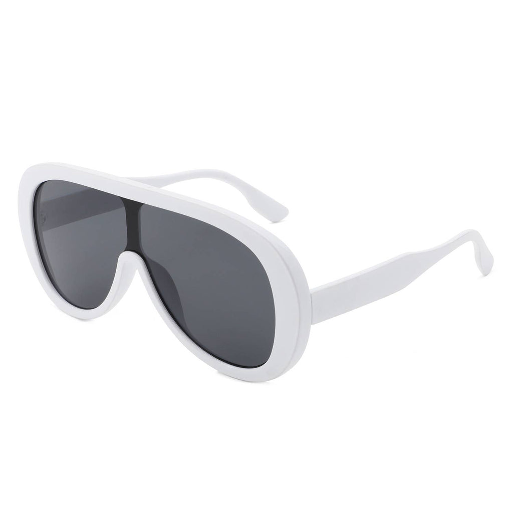 Oversized Bold Aviator Retro Round Sunglasses