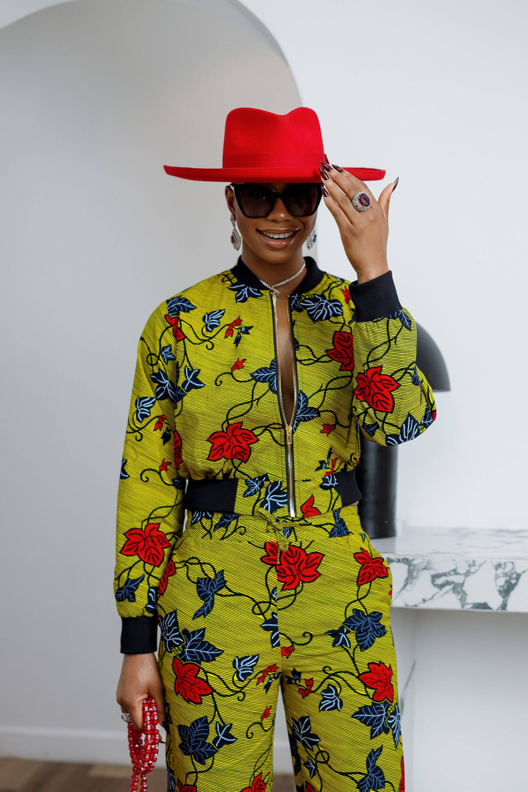 Ada Print Bomber Set