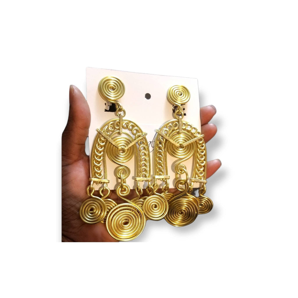 Egyptian Goddess Statement Earrings