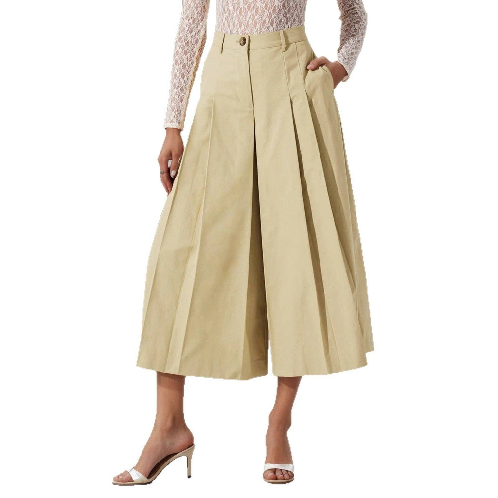 High Waist Wide Leg Culottes