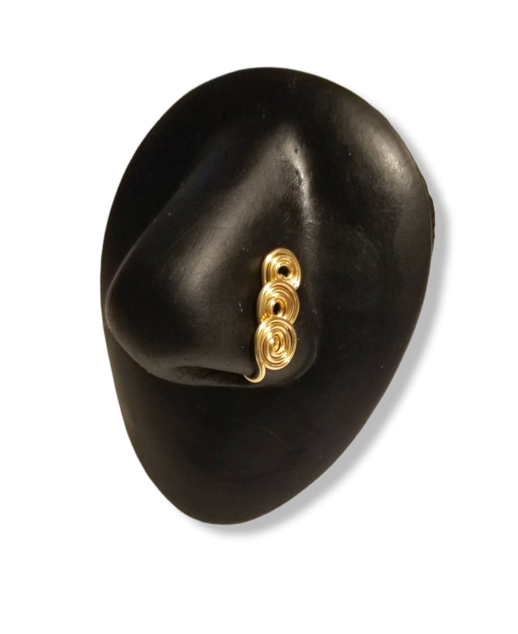 Gold Disc Nose Cuff