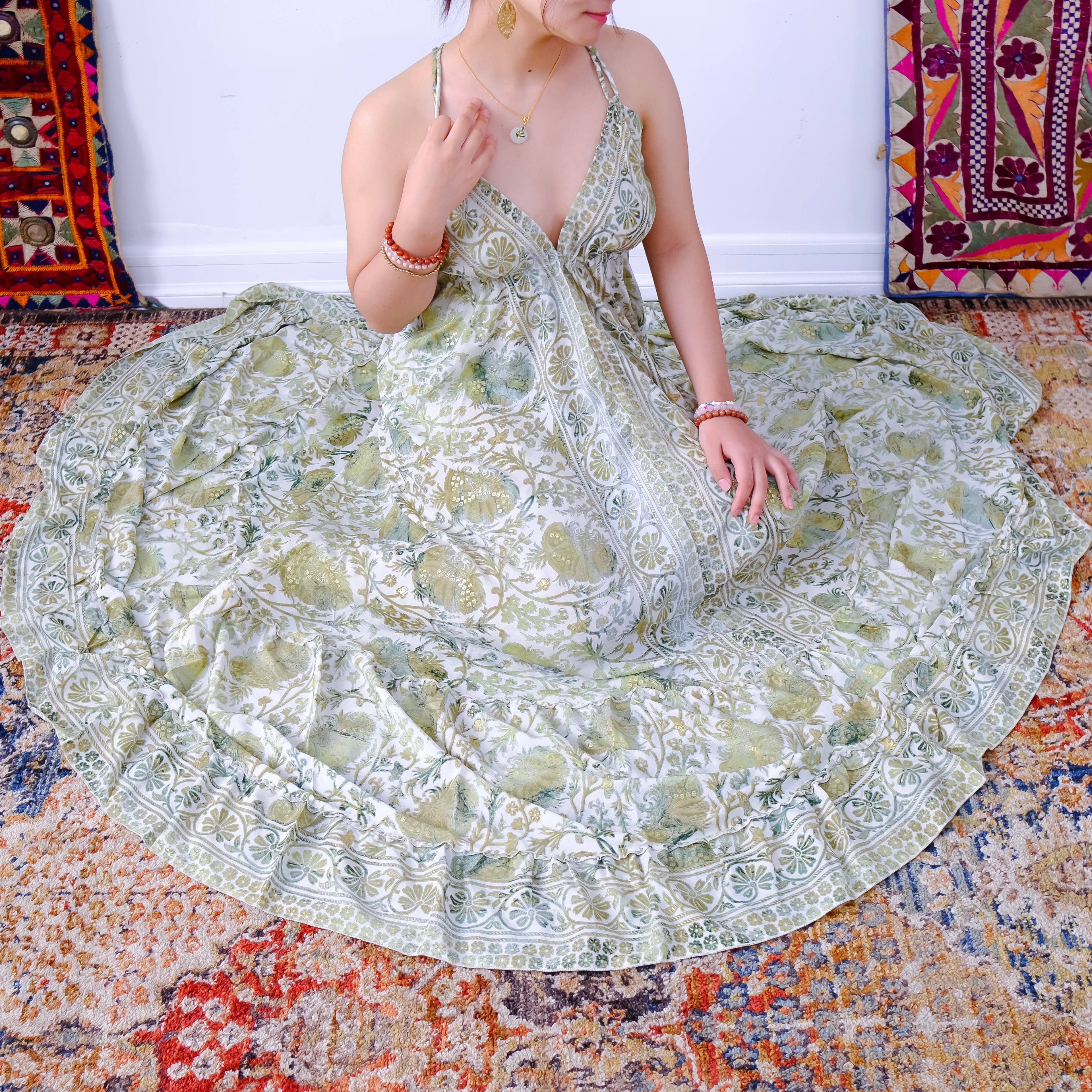 Bohemian Long Maxi Backless Dress