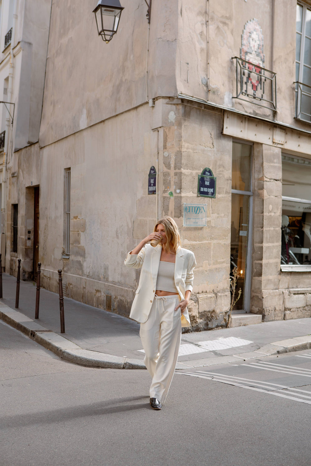 Skyler Woven Silk Blazer