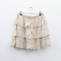 Boho Layered Ruffle Mini Skirt