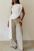 Draped Asymmetrical T-Shirt