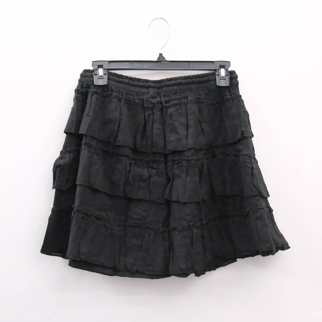 Boho Layered Ruffle Mini Skirt