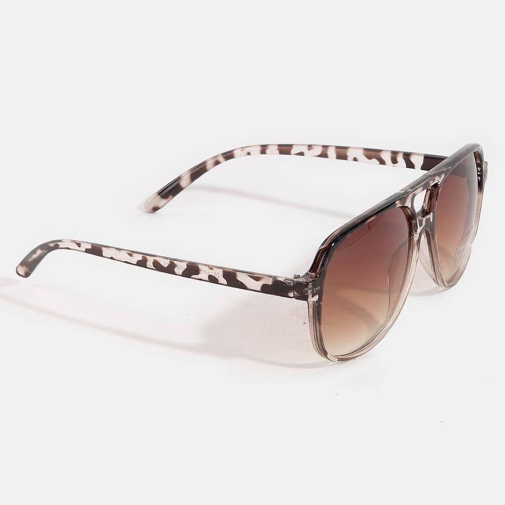 Vintage Style Gradient Aviator Sunglasses Set