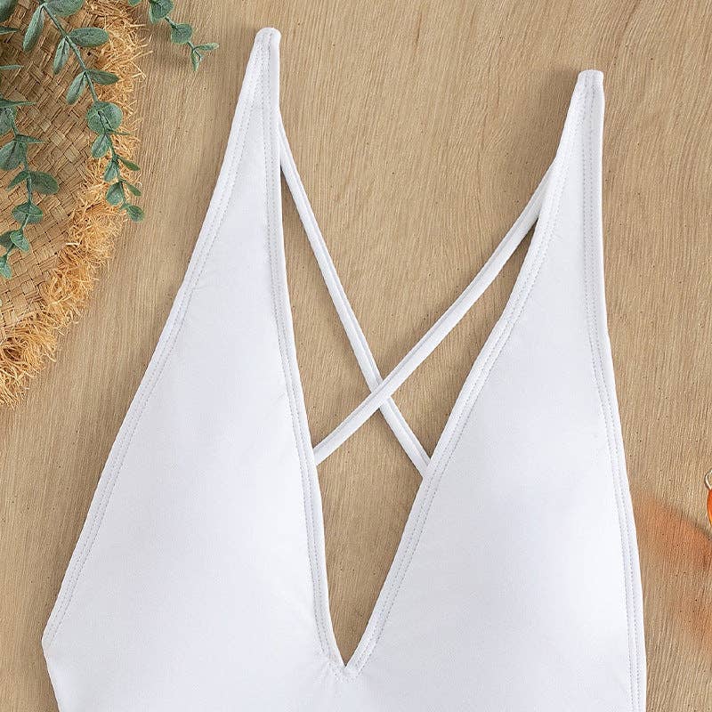 Halter Neck Bikini-Style One-Piece