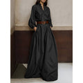 Long Sleeves Loose V-neck Jumpsuit