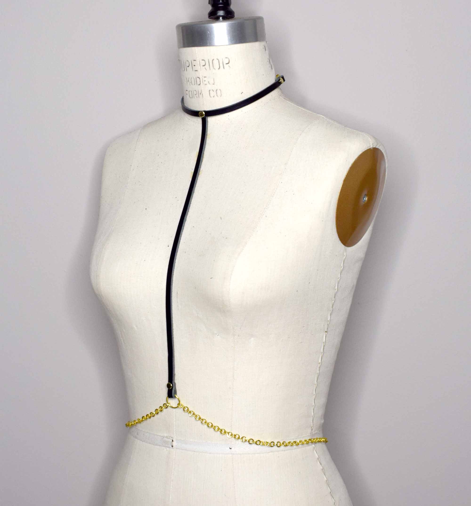 Leather and Chain Harness