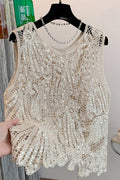 Crochet Embellished Tank Top