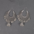 RETRO CRESCENT BELL EARRINGS