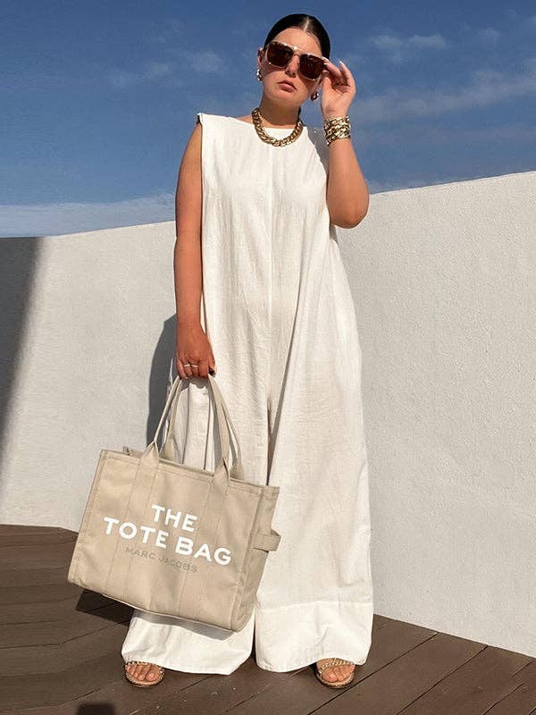 Sleeveless Wide Leg Jumpsuit