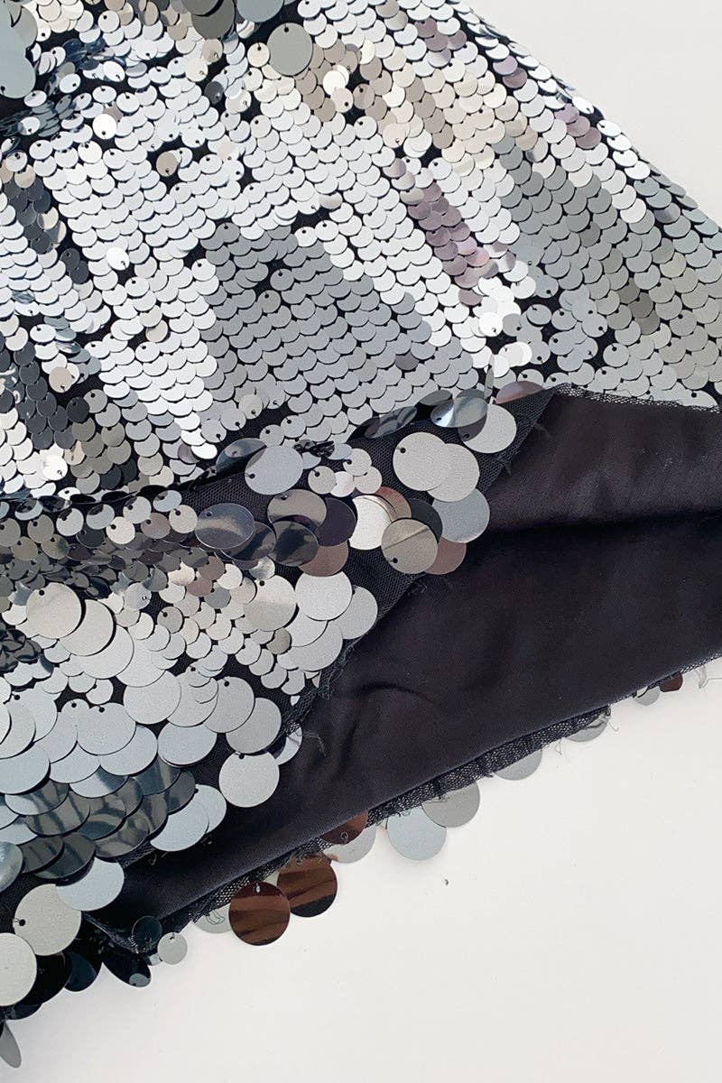 Sequin Night-Out Mini Skirt