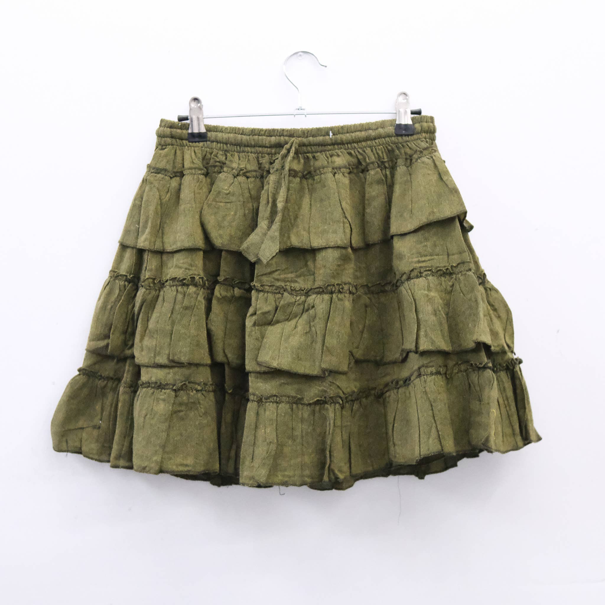 Boho Layered Ruffle Mini Skirt