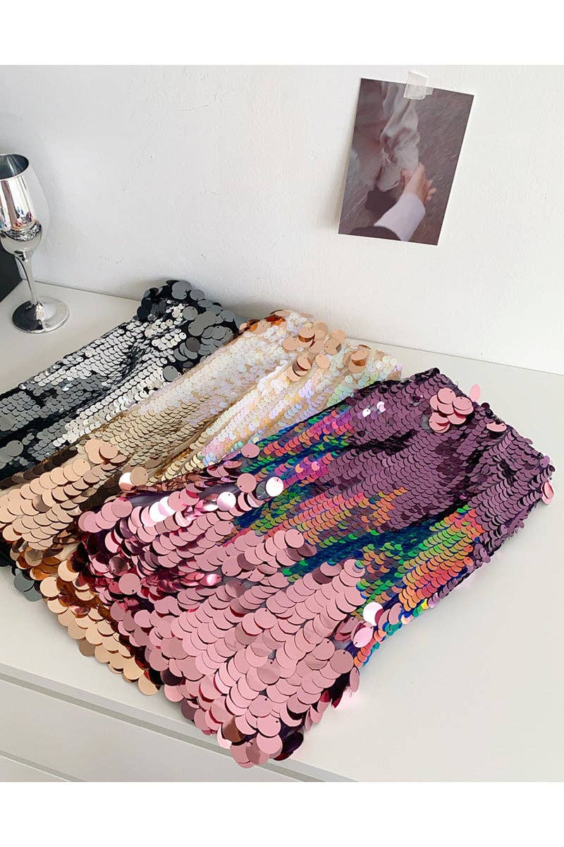 Sequin Night-Out Mini Skirt
