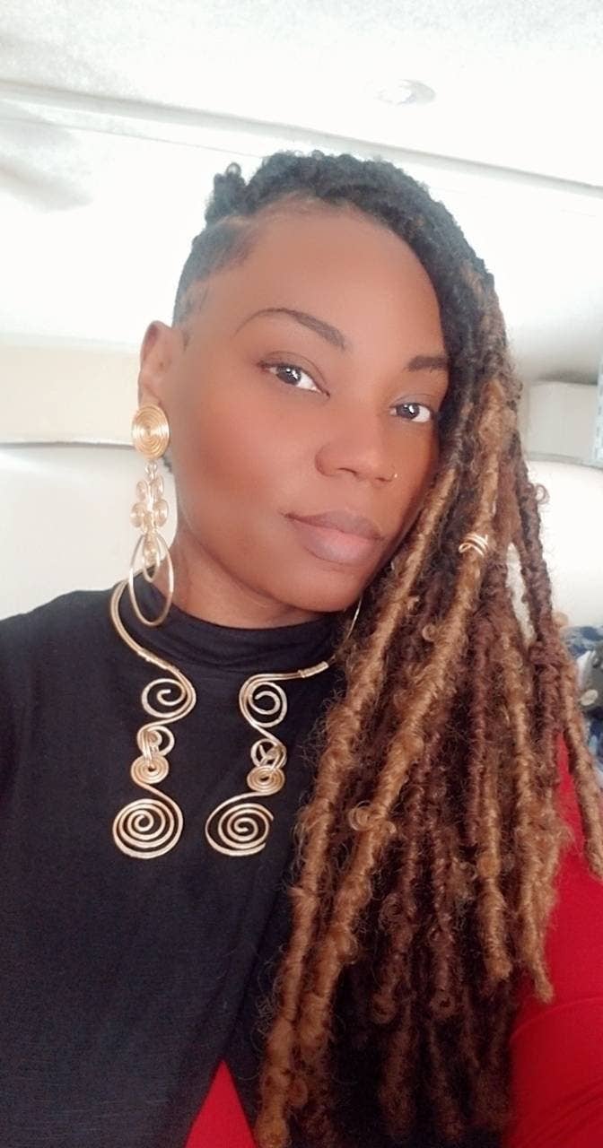 Whimsical Boho Gold Statement Earrings