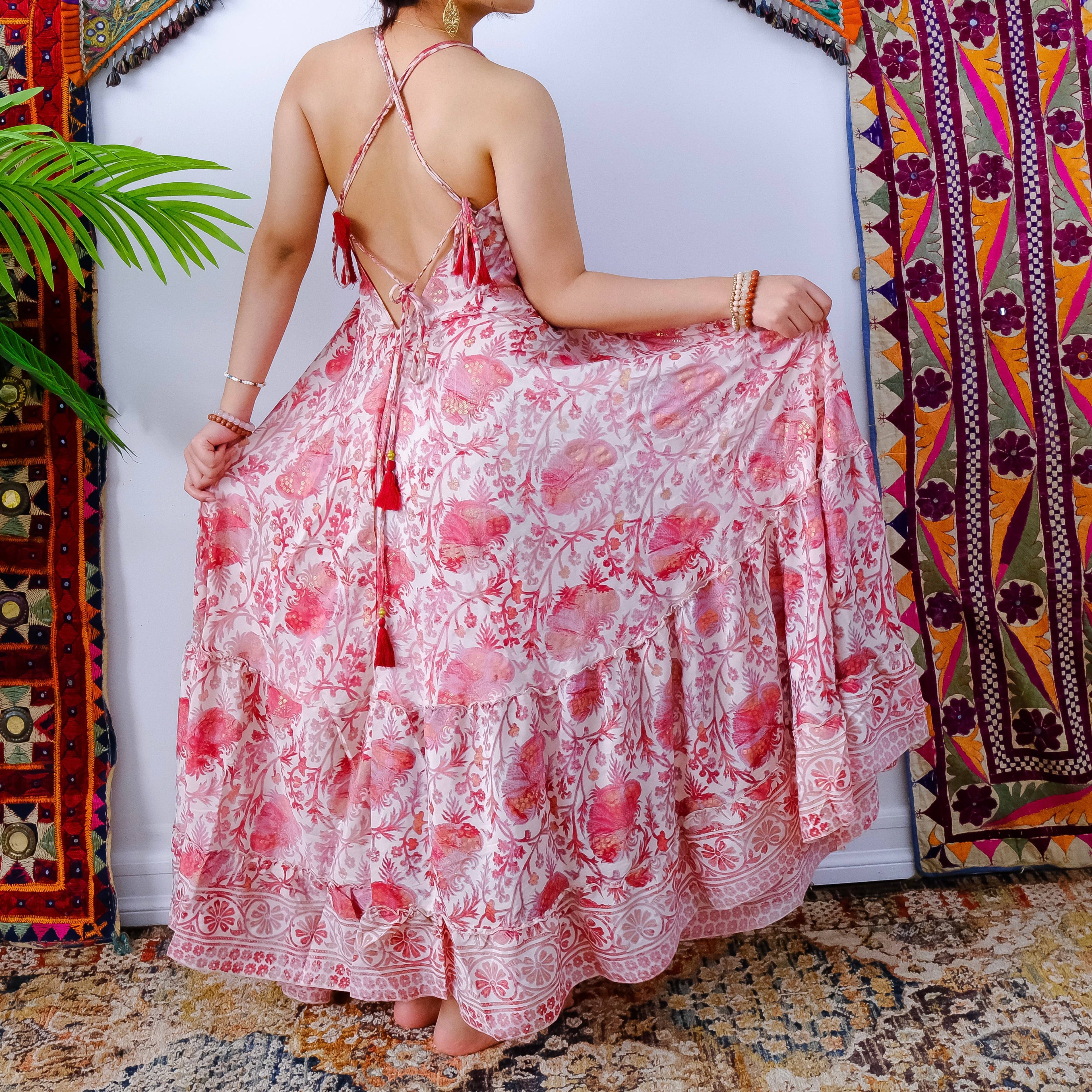 Bohemian Long Maxi Backless Dress – Bourgeois Bohemian