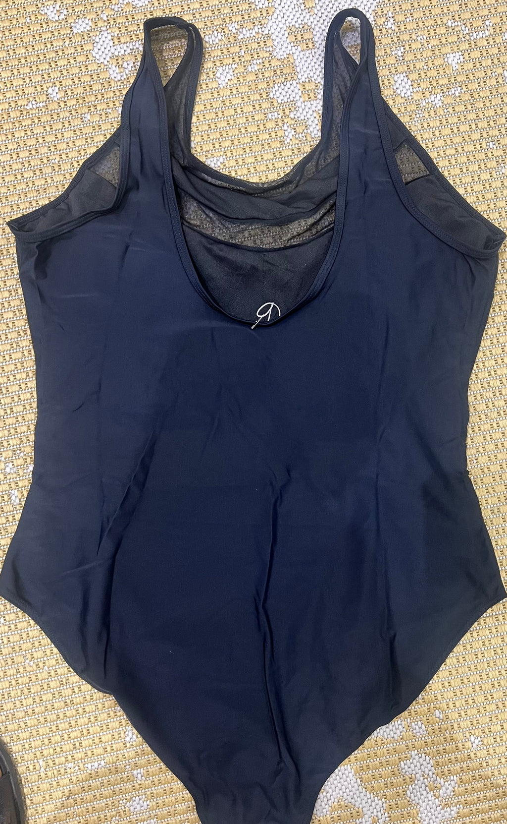 Plus sheer 1-piece swimsuit