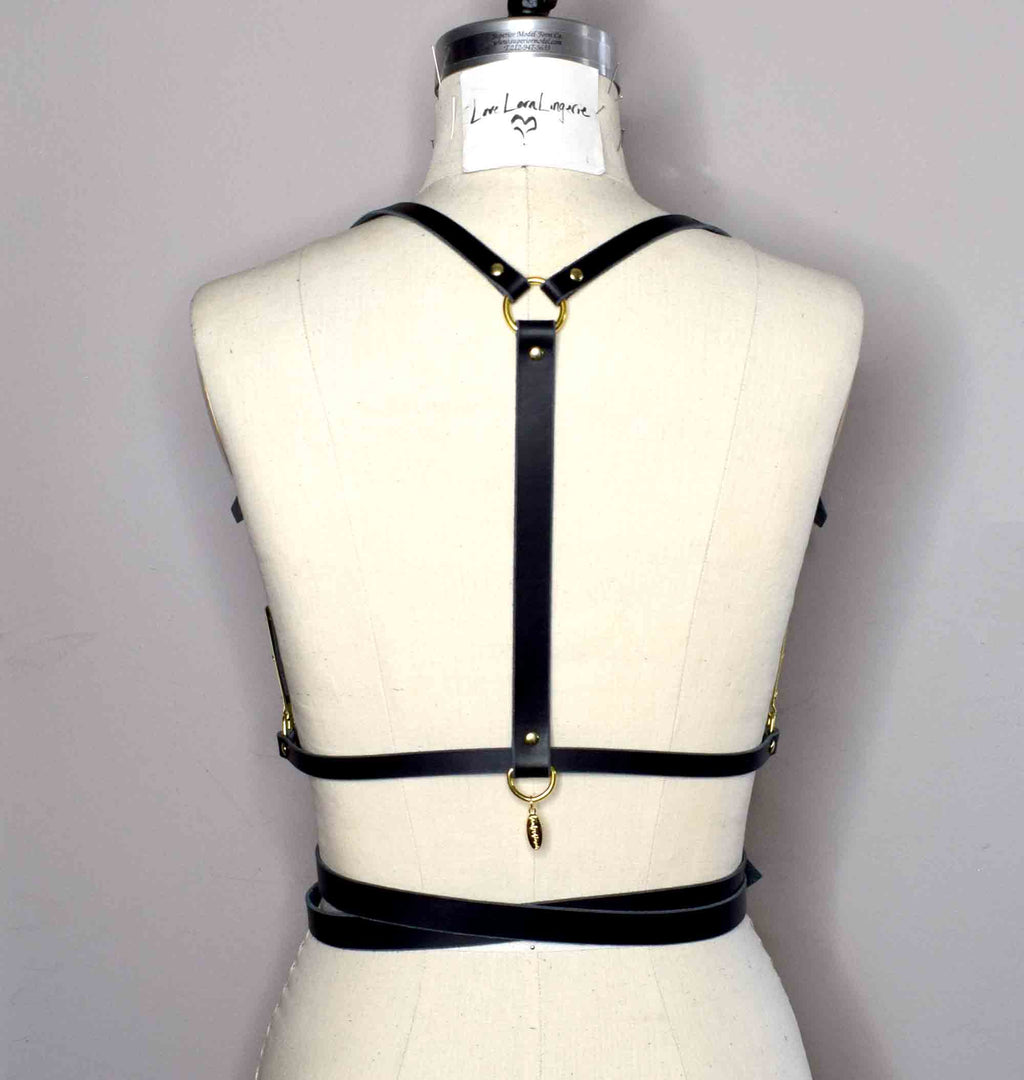 Wrapped Leather Harness- Plus