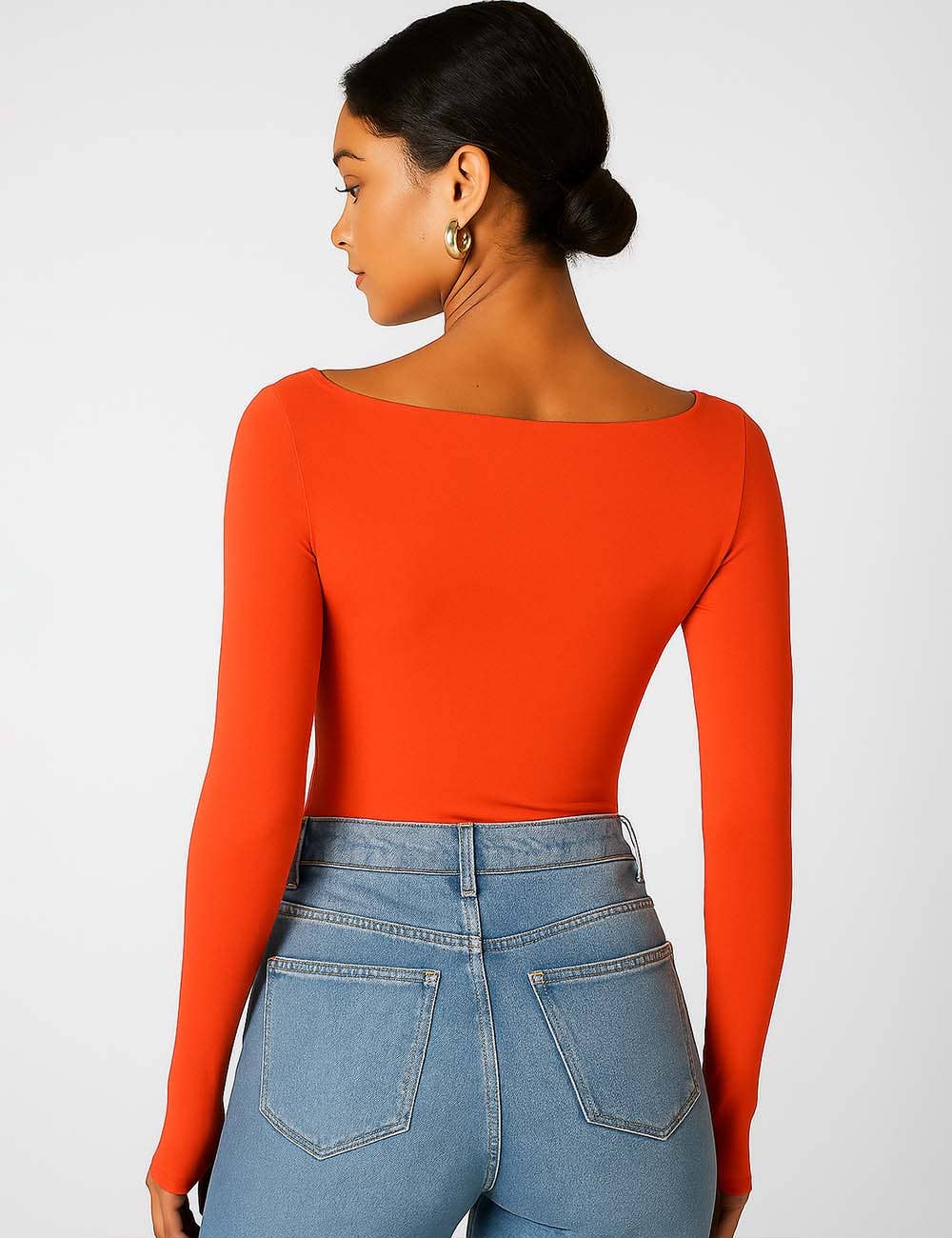 Square Neck Cropped Basic Tee