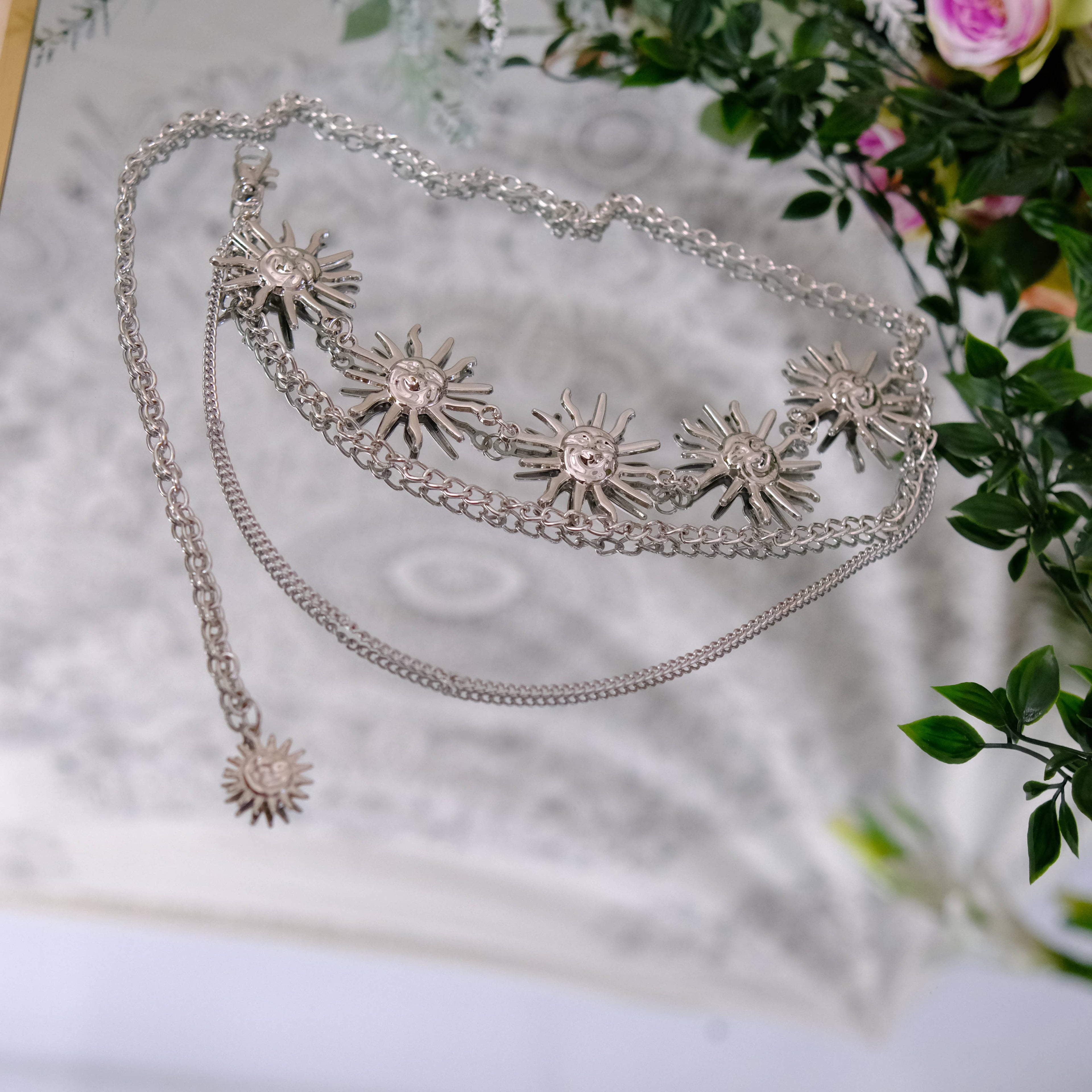 Whimsical Sun Waist Chain Belt