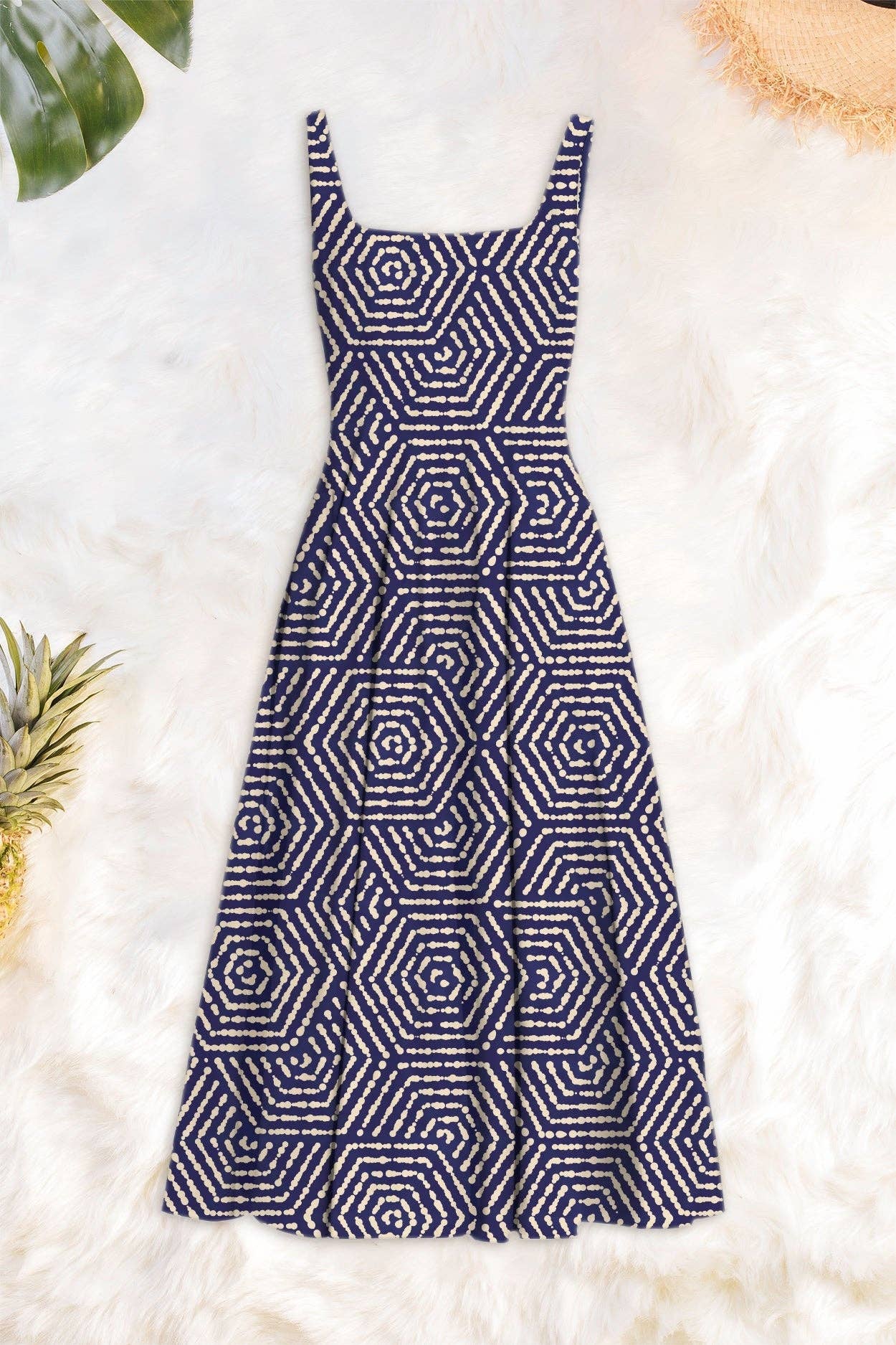 Dilla Pleated Midi Dress