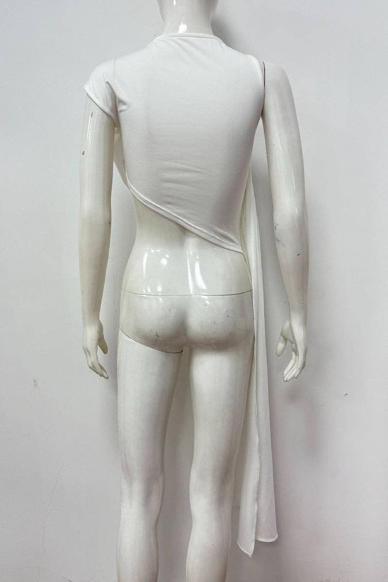 Draped Asymmetrical T-Shirt