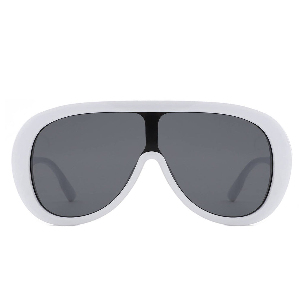 Oversized Bold Aviator Retro Round Sunglasses