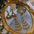 Bohemian Gold  Long Dangle Earring