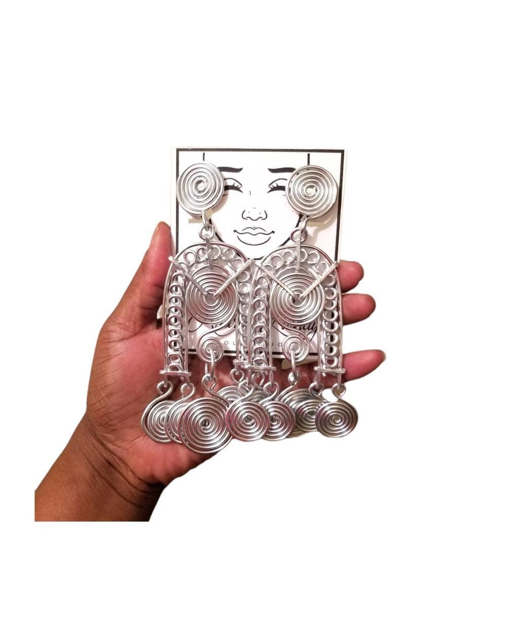 Egyptian Goddess Statement Earrings