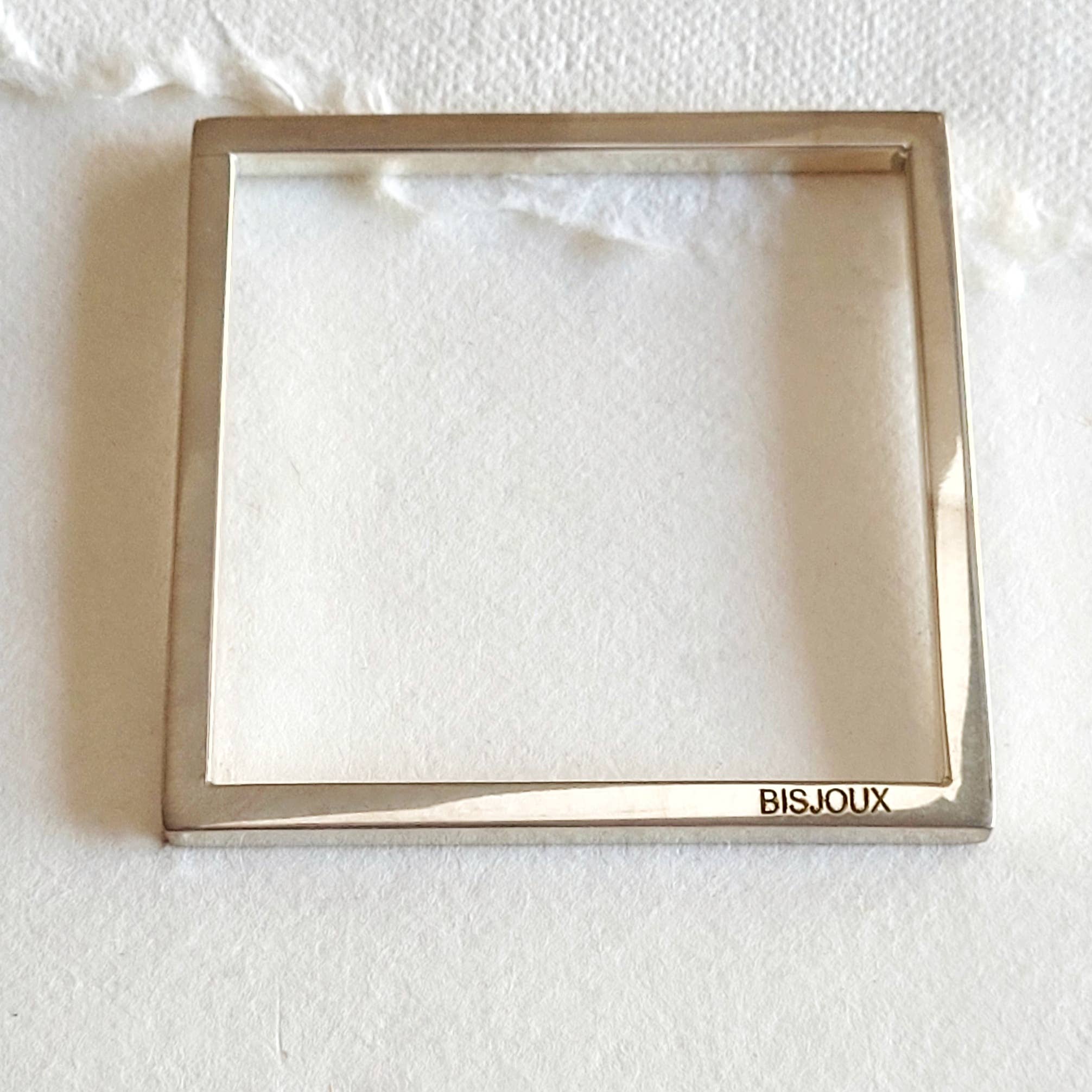 Silver Square Bangle Bracelet