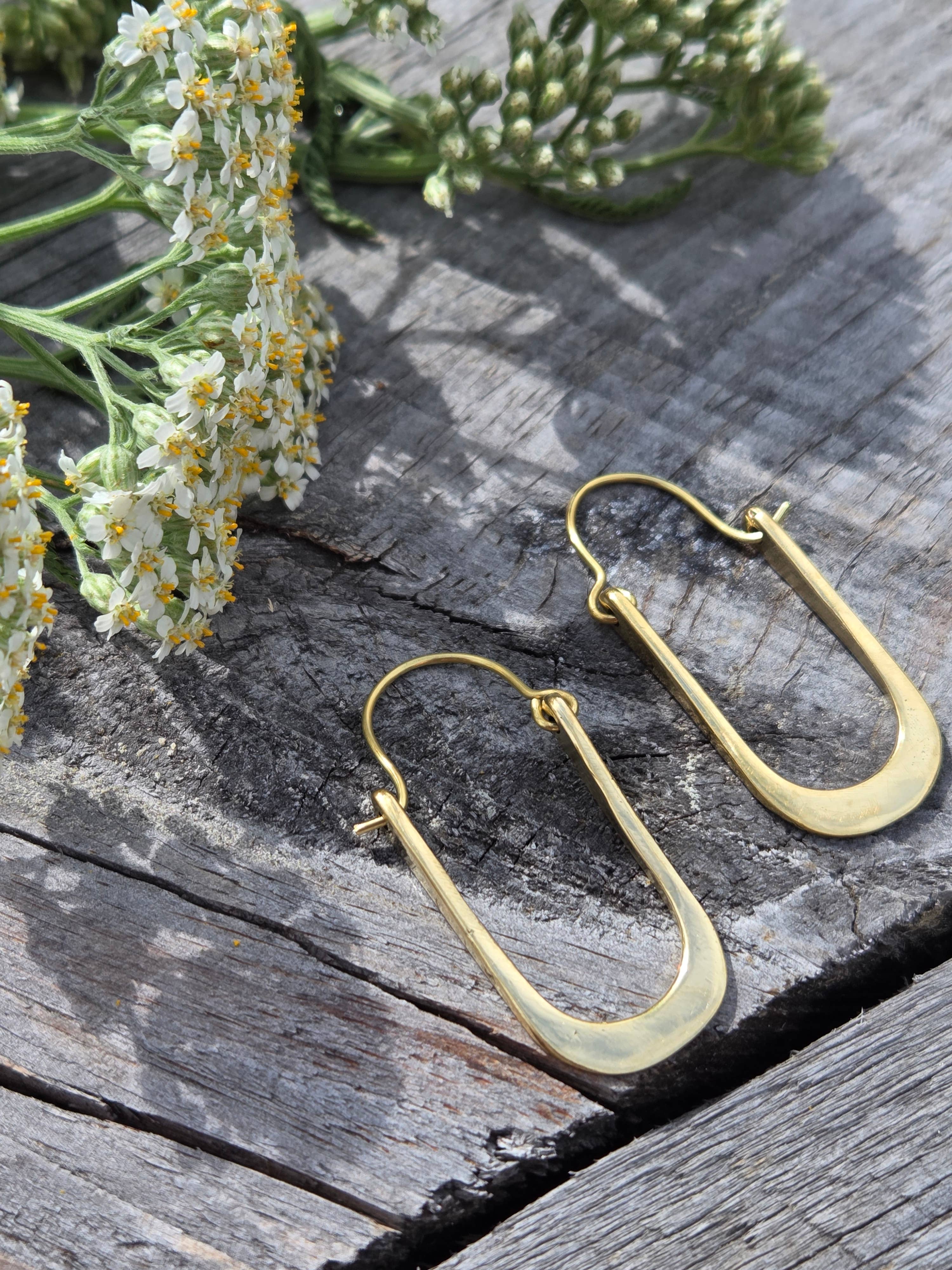 Oval Hoop Earrings