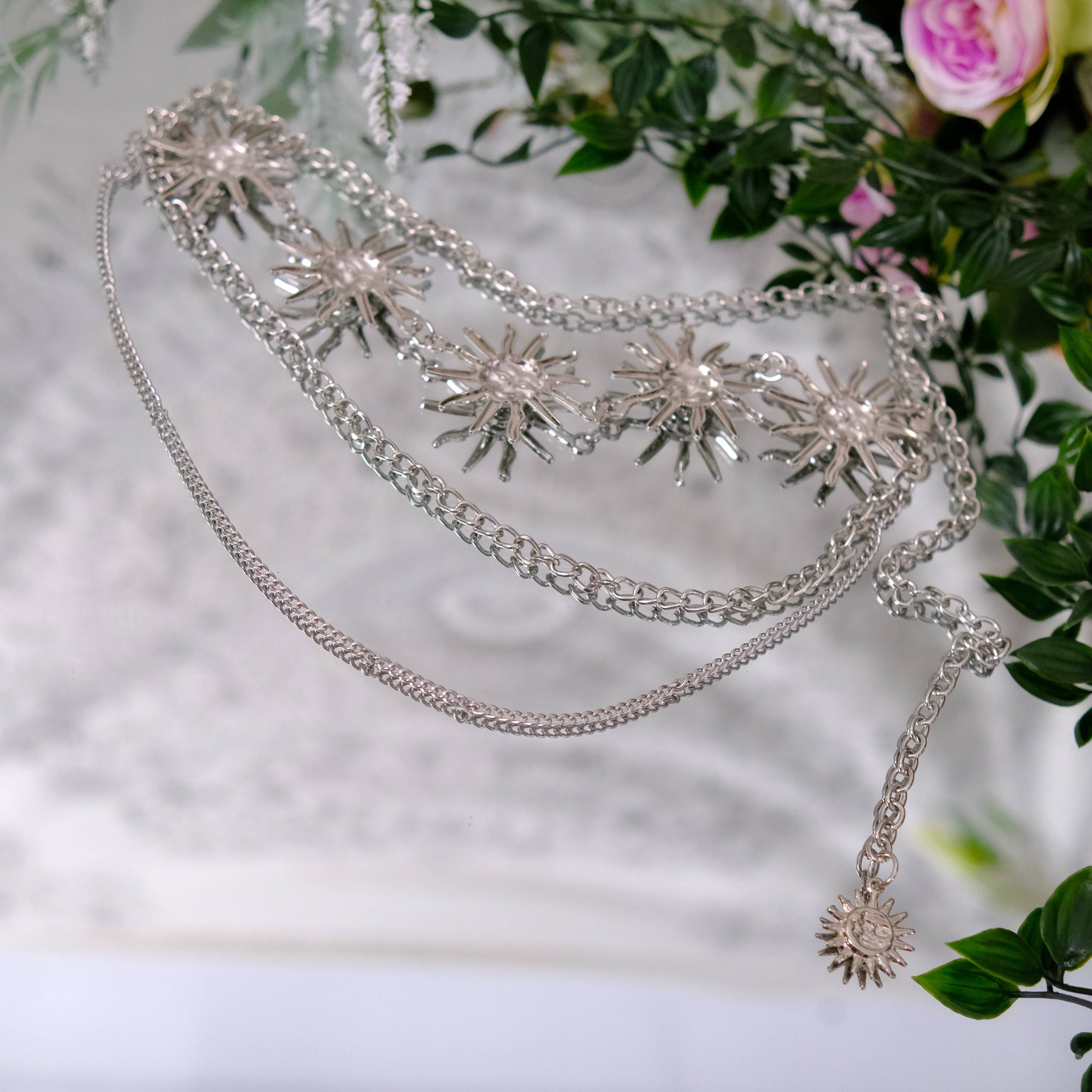 Whimsical Sun Waist Chain Belt