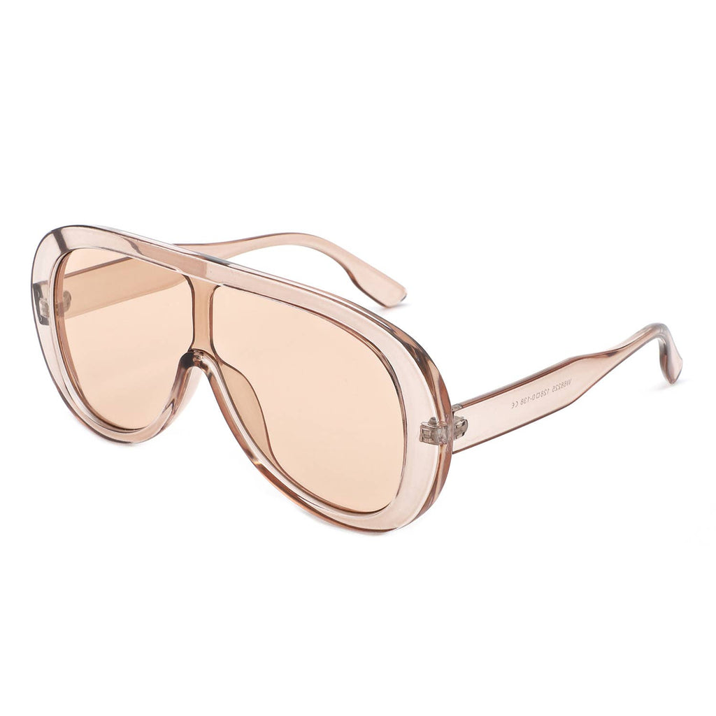 Oversized Bold Aviator Retro Round Sunglasses