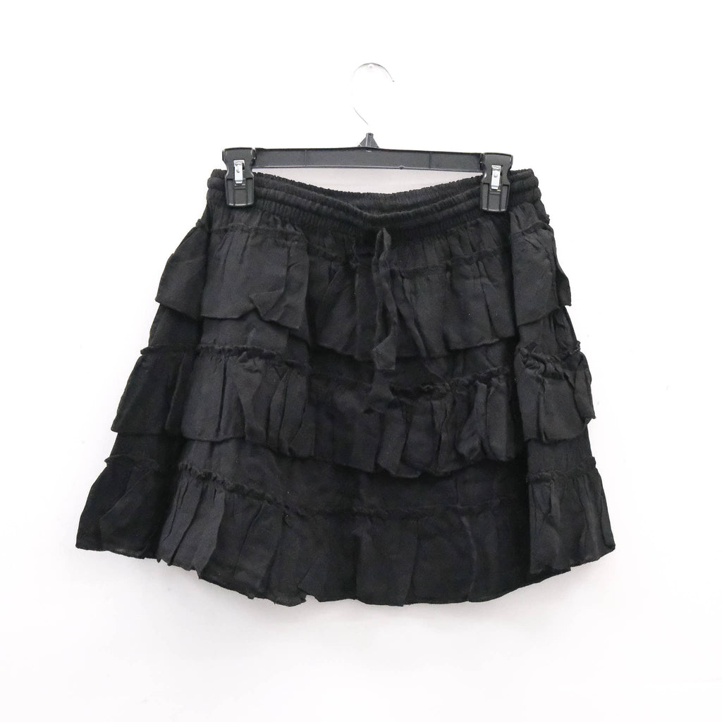 Boho Layered Ruffle Mini Skirt