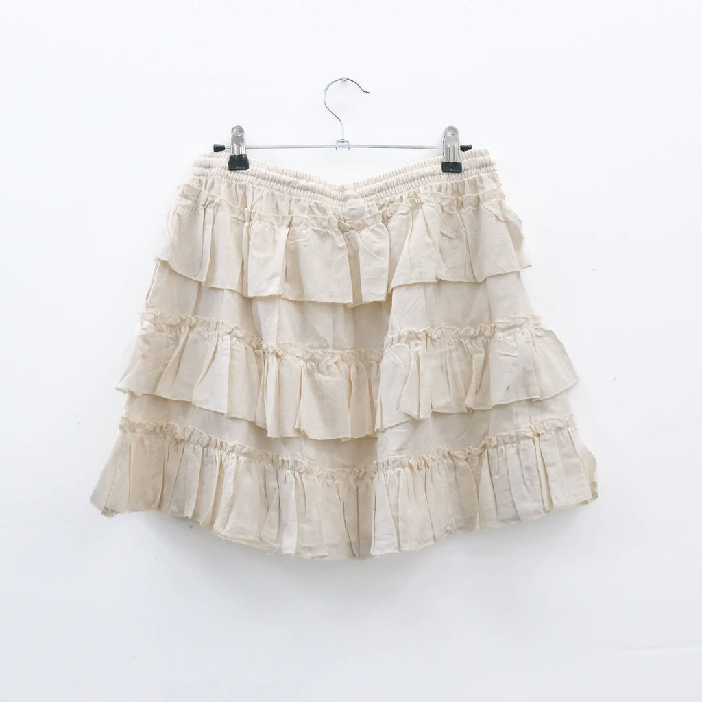 Boho Layered Ruffle Mini Skirt