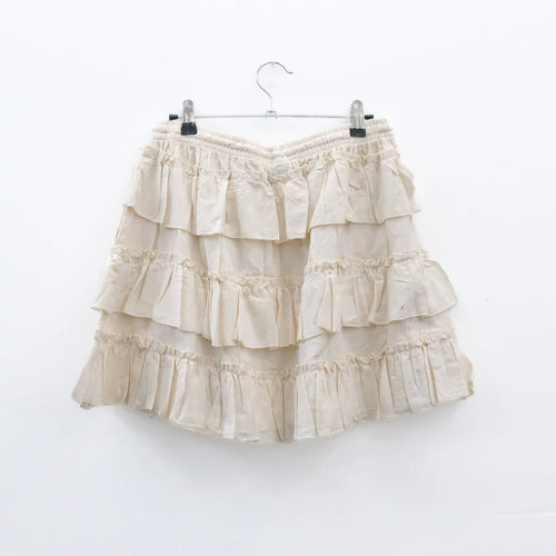 Boho Layered Ruffle Mini Skirt