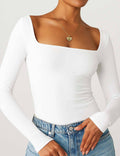 Square Neck Cropped Basic Tee