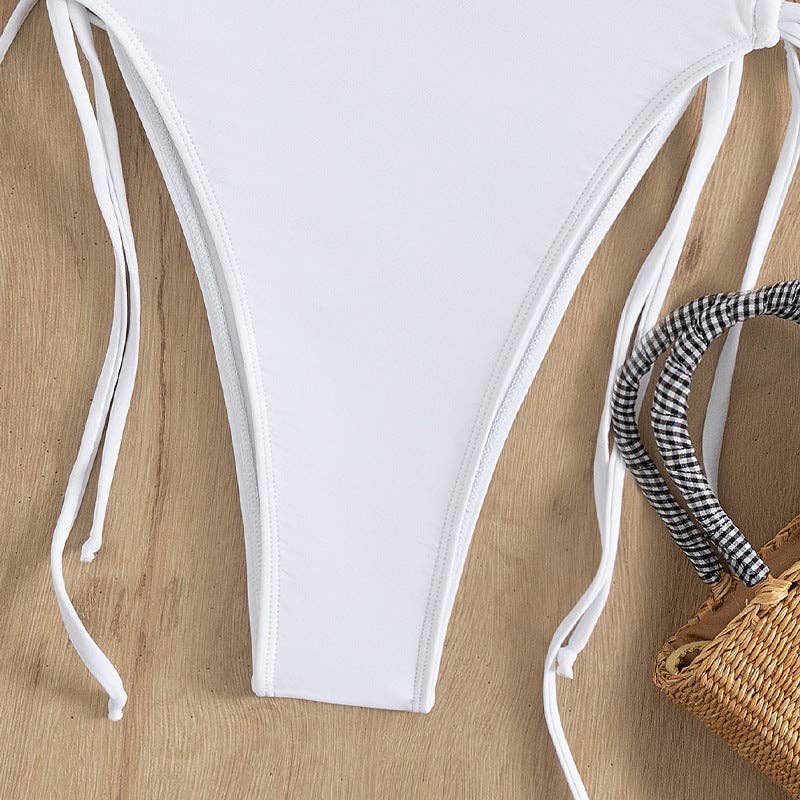 Halter Neck Bikini-Style One-Piece