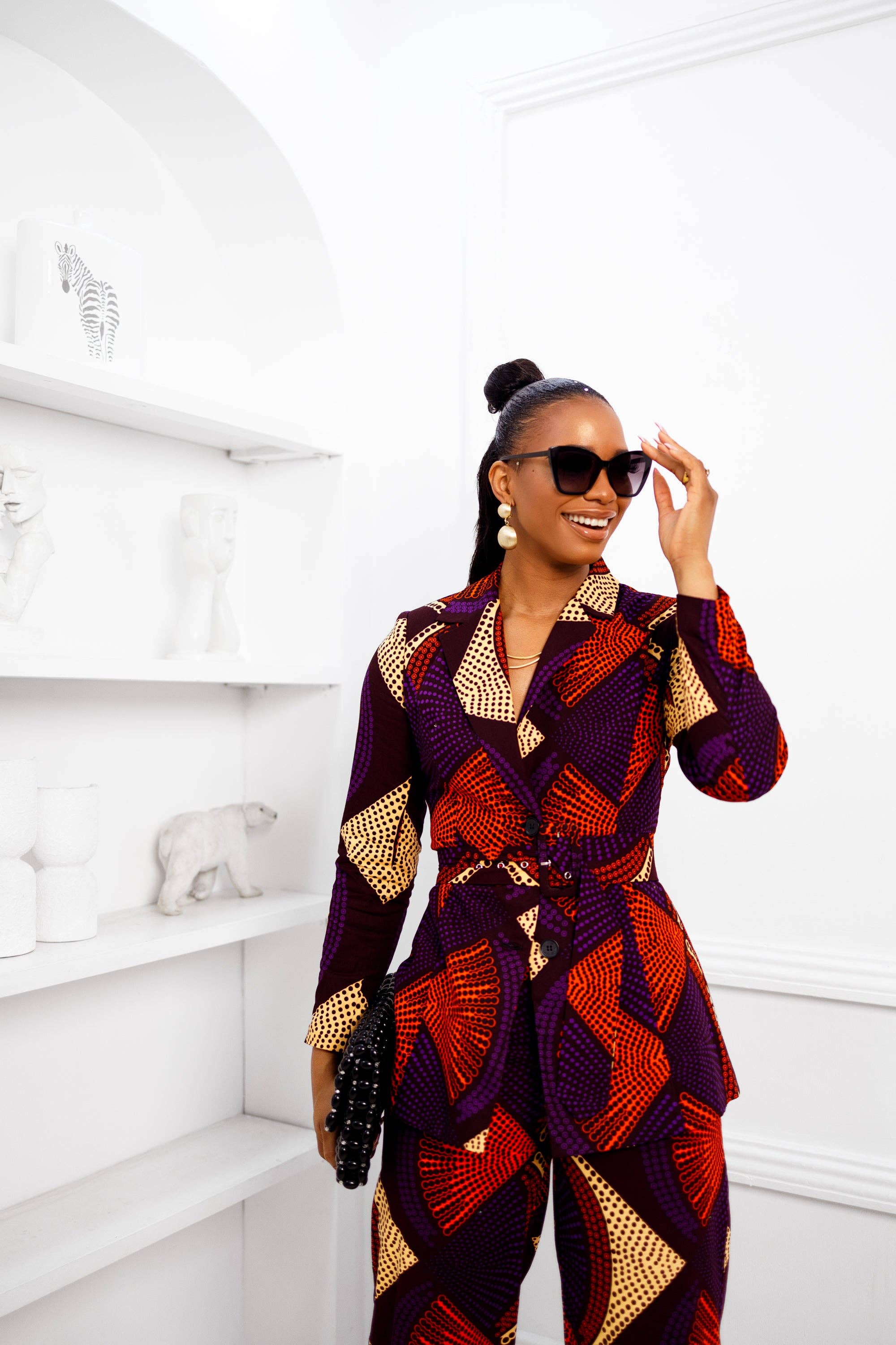 Zyla Print Suit Set