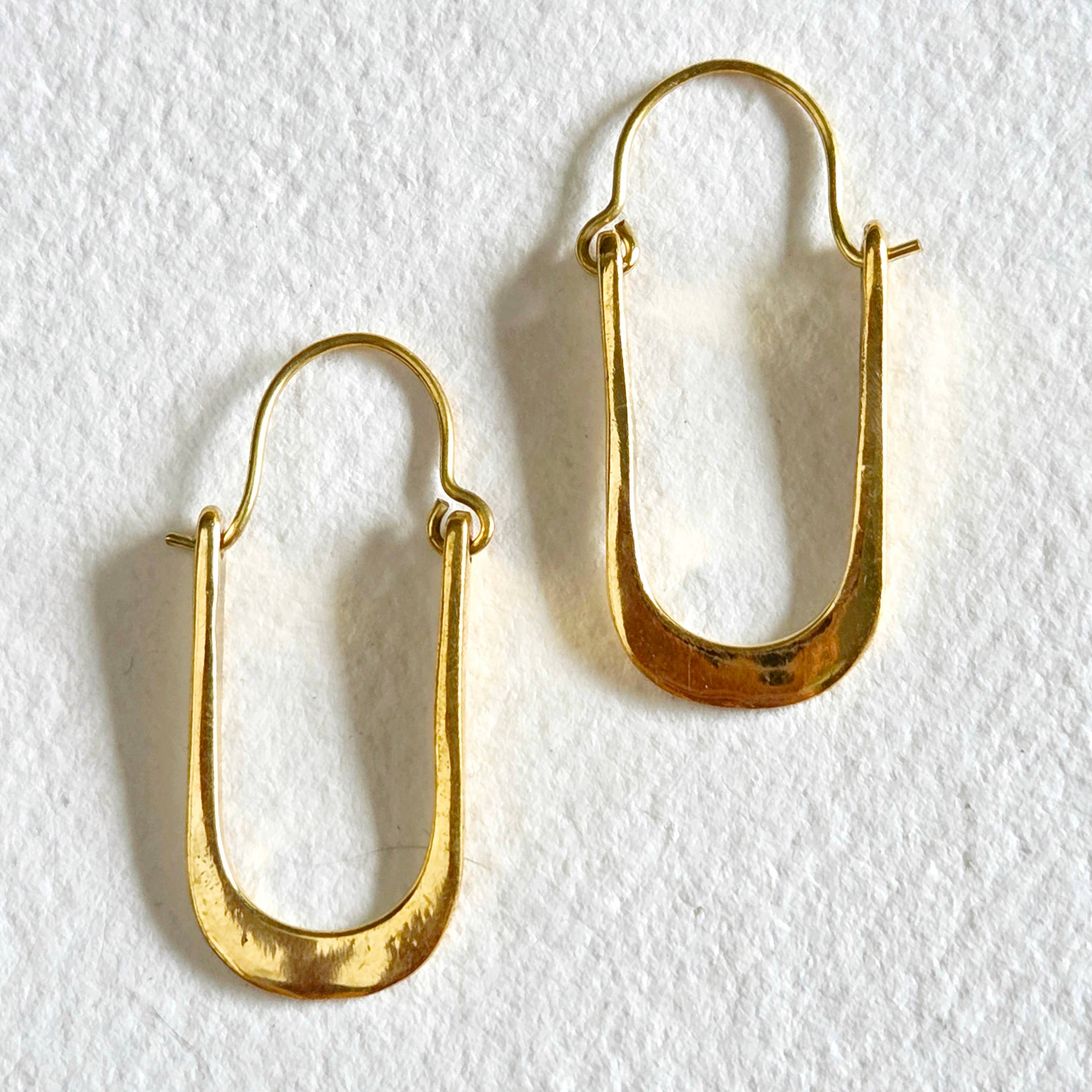 Oval Hoop Earrings