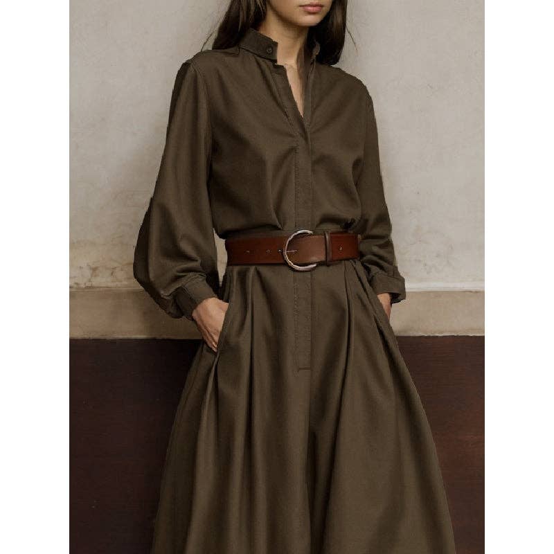 Beltless V-Neck Jumpsuit