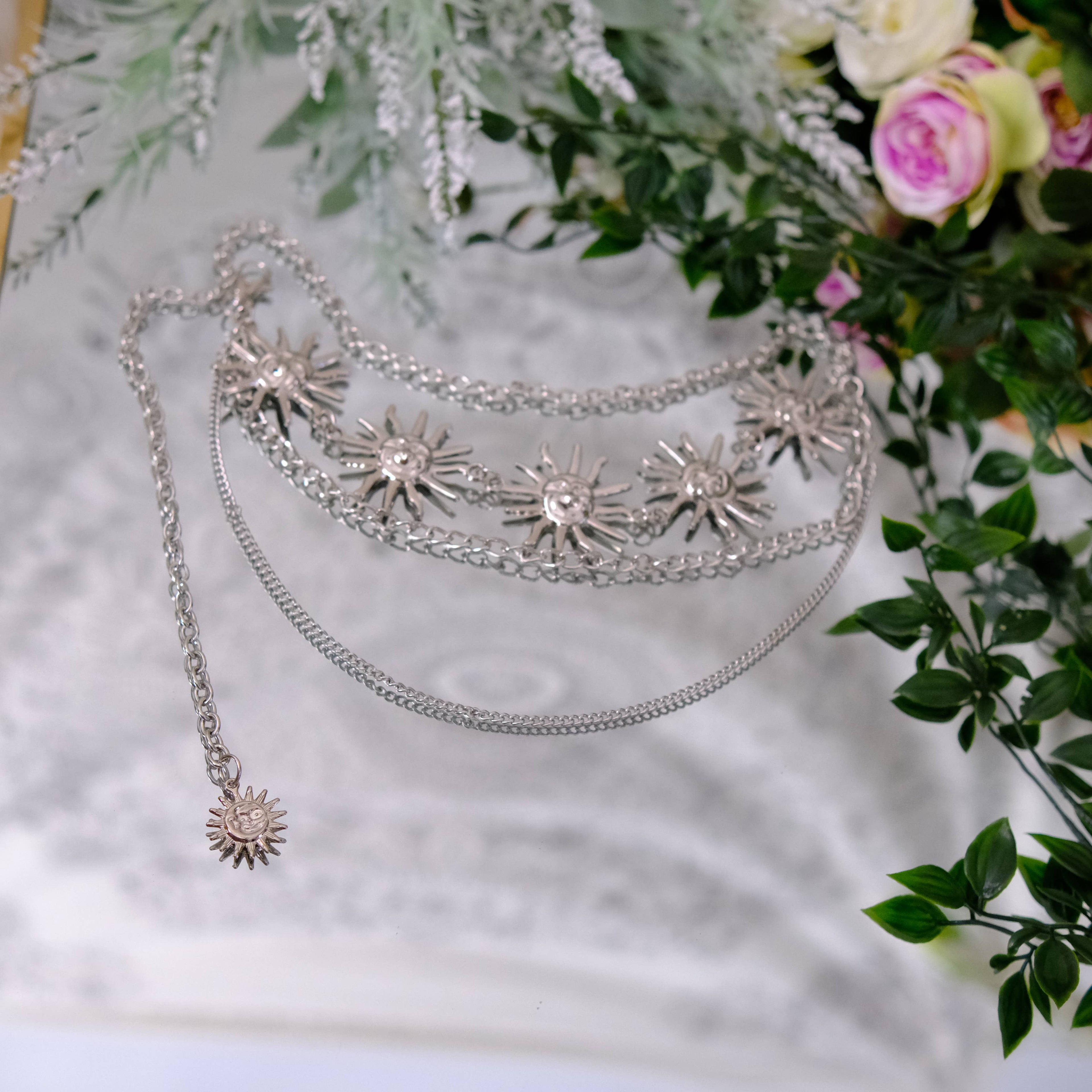 Whimsical Sun Waist Chain Belt