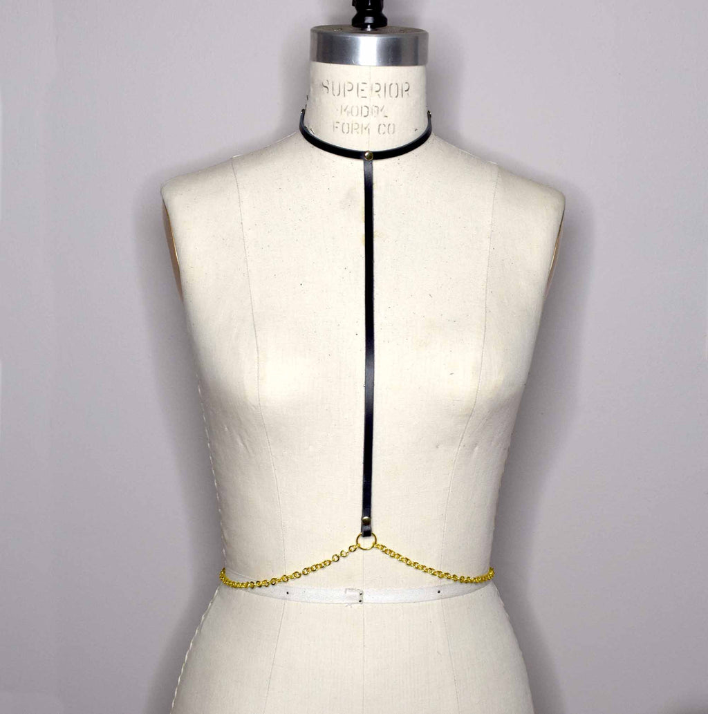 Leather and Chain Harness